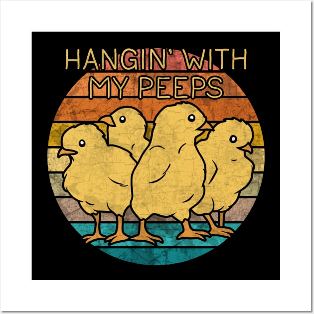 Hangin' with my Peeps Wall Art by valentinahramov